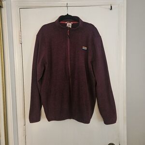 NWOT Mens Avalance Maroon Zip Up Jacket Size XL